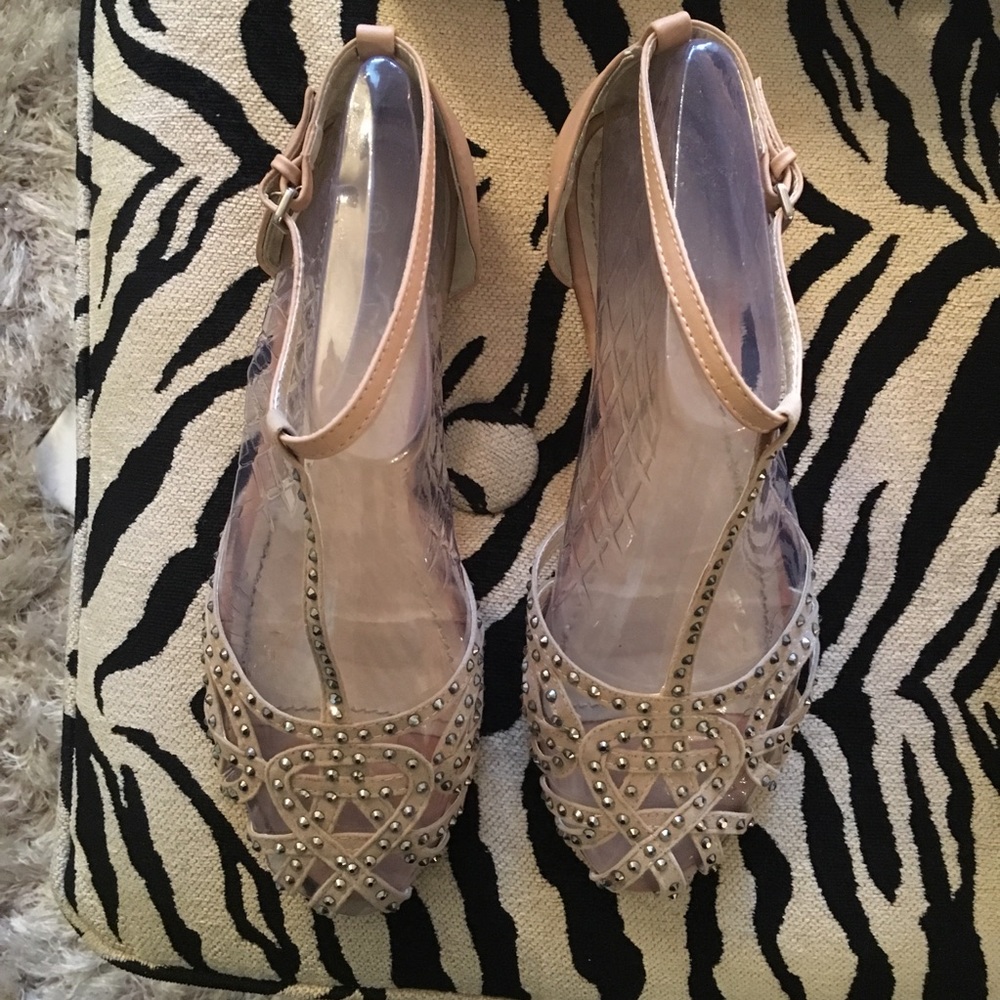 Sparkly Cage Sandals